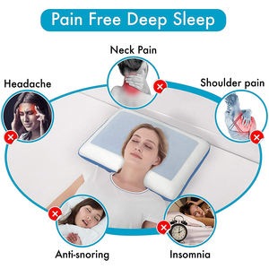 Venta al por mayor personalizable Gel <span class=keywords><strong>de</strong></span> espuma viscoelástica soporte para el cuello almohadas <span class=keywords><strong>de</strong></span> cama <span class=keywords><strong>de</strong></span> lujo Venta caliente personalizable almohadas para dormir - Product Image 6