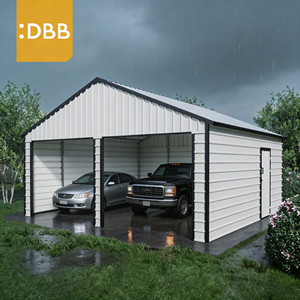 <span class=keywords><strong>Garage</strong></span> Métallique Préfabriqué de Haute Qualité 25ft 33ft Fournisseur d'Or, <span class=keywords><strong>Garage</strong></span> Portable Étanche pour Voitures 22 X 23 ft, Double <span class=keywords><strong>Garage</strong></span> Métallique - Product Image 2