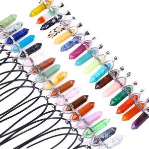 Collar Hexagonal de Piedras Semipreciosas Naturales al por Mayor, Joyería Clásica Vintage <span class=keywords><strong>para</strong></span> Mujer, Cristal Curativo, Regalo - Product Image 1