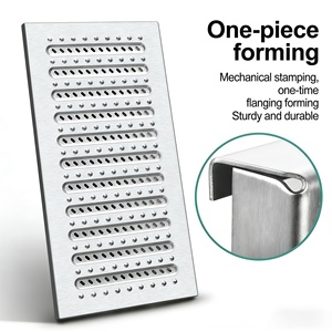 Grille de caniveau en acier inoxydable TIANHE |   Grille de drain carrée moderne antidérapante et anti-colmatage en acier inoxydable 304/316, finition argentée par trempage à chaud/à froid - Product Image 4