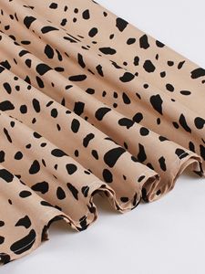 Lässiges A-Linie <span class=keywords><strong>Polka</strong></span> <span class=keywords><strong>Dot</strong></span> Printed Kleid Sommerfest Urlaub Taille Cinched Camisole Knielanger Digitaldruck Wasch bar - Product Image 4