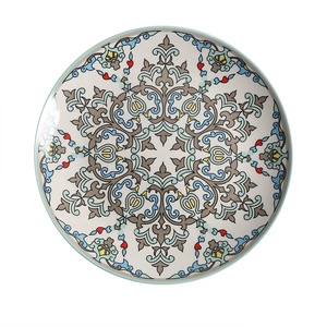 <span class=keywords><strong>Assiette</strong></span> en céramique écologique personnalisée avec motif de dessin animé rond coloré Plat de service en <span class=keywords><strong>porcelaine</strong></span> pour la maison <span class=keywords><strong>ou</strong></span> les fêtes - Product Image 6