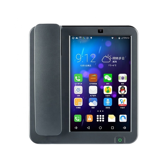 4G LTE SIM Card Fixed Wireless Phone HD Call WiFi Video Bluetooth Cordless Smart Android Desktop Telephone GPS Tracker