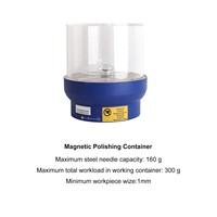 Mesin Pemoles Perhiasan Multifungsi 3-in-1 dengan Tabung Magnetik, Ember Basah/Kering, Mesin Pemoles Profesional Buatan China