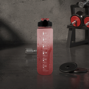 Bouteille d'eau en plastique aromatisée avec paille, 1L (32 oz), innovante, pour le sport, l'extérieur, la salle de sport, saveur de fruits - Product Image 6