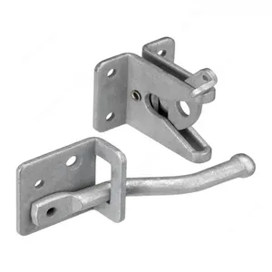 <span class=keywords><strong>Loquet</strong></span> de portail à gravité réglable plaqué noir OUROOM SS304 pour clôture en bois et vinyle - Product Image 1
