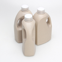 Bouchons de bouteilles en plastique jetables biodégradables en amidon de maïs de 1 L, bouteilles de détergent à lessive de 1000 ml pour sérum de soin de la peau, blush