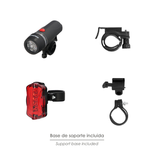 LED <b>Bicycle</b> <b>Light</b> Kit - Front and Rear <b>Lights</b> Plus. Battery Operated. - Product Image 3