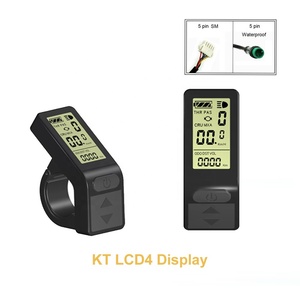 Prix usine KT protocole 24V/36V/48V Mini compteur de vitesse KT-LCD4 vélo électrique LCD4 affichage pour vélo électrique moteur sans balais - Product Image 2