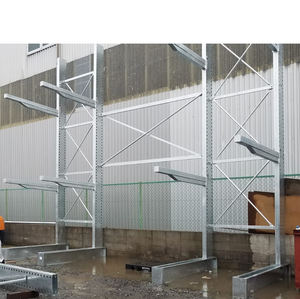 מדפי אחסון תעשייתיים מגולוונים בחום לשימוש חיצוני, מדפי קנטילבר לאחסון במוסך - Product Image 4