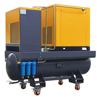 Compresseur à vis intégré modèle BPM-S à faible coût 7,5 CV 10 CV 15 CV 20 CV 30 CV pour machine 380 V 415 V triphasée 50 Hz avec roues
