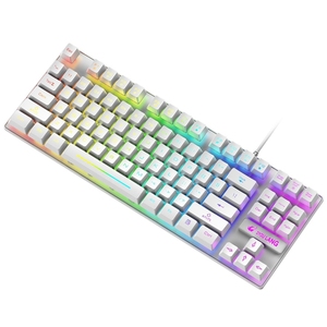 Teclado Mecánico para Juegos con Cable USB Tipo C, Ergonómico, Programable, Retroiluminado RGB de 87 Teclas, Resistente al Agua, <span class=keywords><strong>Free</strong></span> <span class=keywords><strong>Wolf</strong></span> K16, Venta al por Mayor - Product Image 2