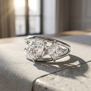 Bague en Moissanite Taille Poire 7*10mm pour <span class=keywords><strong>Femme</strong></span>, Vente en Gros Usine, en Argent Sterling 925 Plaqué Or 18K, Bijou Étanche pour Fête - Product Image 4