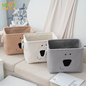 Cesto Portaoggetti Multifunzione in Peluche di Poliestere a Forma di Cane Cartoon per Vestiti Sporchi, Grande Capacità, Uso da Scrivania, Direttamente dalla Fabbrica - Product Image 2