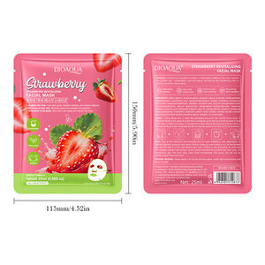 <span class=keywords><strong>Maschera</strong></span> <span class=keywords><strong>Viso</strong></span> Illuminante alla Fragola 25ml, <span class=keywords><strong>Maschera</strong></span> in Foglio Idratante e Nutriente, Cura della Pelle con Vitamina C per Donne - Product Image 5