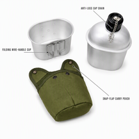 Ensemble de bouteilles d'eau pour le camping en plein air, haute résistance, portable, anti-rayures, gourde de randonnée