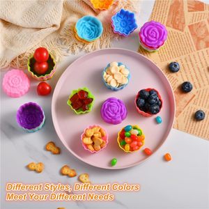 Molde de Silicona Antiadherente Reutilizable para Repostería, Muffins, Pasteles y Mooncakes, con Formas de Utensilios de Repostería y Forros - Product Image 4