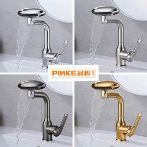 Robinet de douche moderne en acier inoxydable à poignée unique et à trou unique, avec cartouche céramique, multifonctionnel, jet pluie spatial - Product Image 3