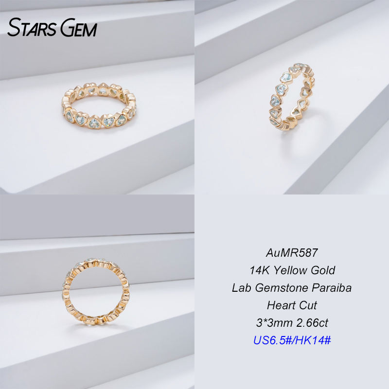 14K Yellow Gold+Paraiba