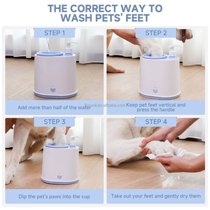 Copa Eléctrica de Silicona para Baño de Patas, Máquina Inteligente 2 en 1 para el Cuidado de Patas de Perros y Gatos, <span class=keywords><strong>Lavadora</strong></span> de Patas - Product Image 4