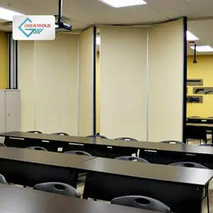 办公室可操作墙系统木制声滑折叠墙隔断多功能房间分隔活动隔断