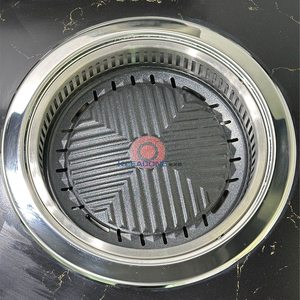 Kleadone lẩu không khói & Bàn BBQ Hàn Quốc khung thép không gỉ hiện đại thân thiện với môi trường cho nhà hàng 4 người sử dụng - Product Image 5