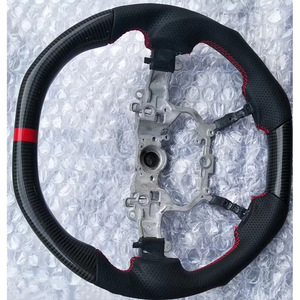 Volante y mecanismo de dirección de fibra de carbono genuina, aptos para vehículos todoterreno Land Cruiser 2016-2020. - Product Image 2