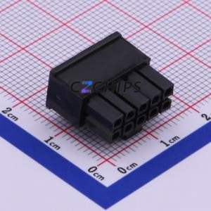 P3025-2*5-BK Housing (Wire-to-Board / Wire-to-Wire) P=3mm Connector ( Jack Structure: 2x5P )( Pitch: 3mm )( Row Spacing: 3mm ) - Product Image 2