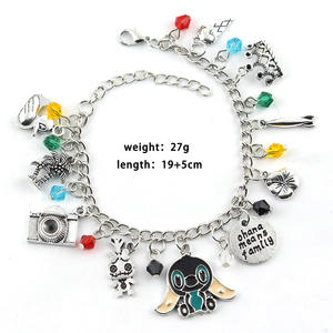 Pulsera Kawaii Familiar con Dibujos Animados, Linda Pulsera con Dijes de la Familia Ohana, Amistad, Tema de Lilo y Stitch, para Mujeres y Niñas - Product Image 2