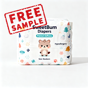 PEQUEÑO MOQ Pañales de bebé de alta absorción al por mayor con protector de fugas y sensación de algodón suave Pañales de bebé transpirables desechables para niños - Product Image 1