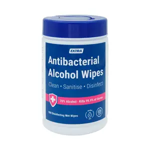 Wholesale Factory Supplier Free Sample OEM Cleaning Wet Wipes For Household Canister Packing 100pcs