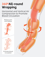 2024 bottes de récupération physique sans fil Compression d'air bottes de Massage des jambes et pressothérapie de la hanche Machine à 8 chambres