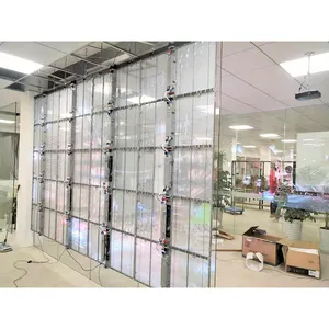 Transparent led display led glass wall screen flexible led module price