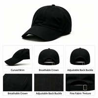 Nouvelle Casquette de Baseball Personnalisée 2026 avec Logo – Couleurs Unies/Multicolores, Dessus Souple, Grande Taille, Effet Amincissant Visage, Vente en Gros