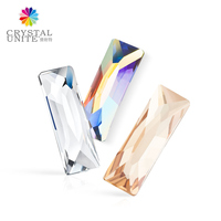 CRYSTAL UNITE Art.# U2555 Strass rectangulaires à dos plat pour accessoires vestimentaires et décoration intérieure