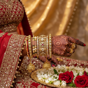 Handcrafted Kundan Pearl & Meenakari Openable <b>Bangles</b> Designer Elegant Jewelry Premium Bridal <b>Set</b> - Product Image 3