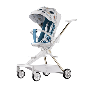 Poussette bébé Purorigin légère en alliage à 4 roues, pliable, <span class=keywords><strong>haute</strong></span> vue, compacte, portable, chariot de voyage, poupée bébé de luxe, 0-6 ans - Product Image 4