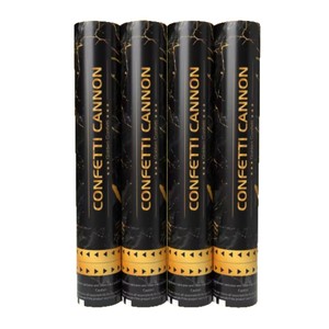 Canon à confettis argenté et doré de 30 cm avec filet de sécurité, lance-confettis à usage facile pour <span class=keywords><strong>bar</strong></span>, fête d'anniversaire, accessoires photo - Product Image 5
