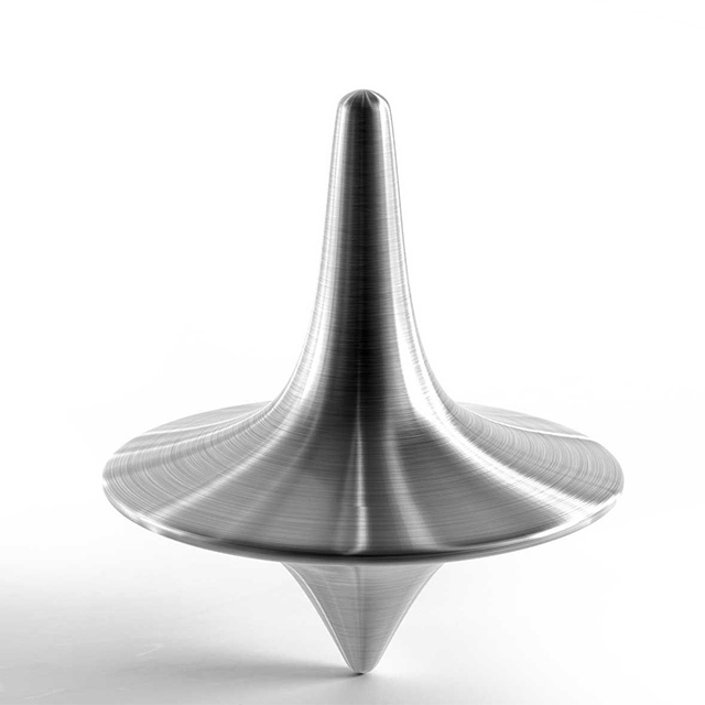 High Quality Metal Gyro Gift Brushed Metal Stainless Steel Spinning Top