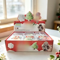 Jouet Squishy Mini Biscuit Croustillant de Noël, Jouet Anti-Stress à Presser, Jouet de Décompression Relaxant, Vente en Gros