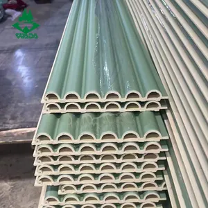 China Hot Sell Indoor Holz Wand paneel Günstige Kunststoff platten Holz Innen verkleidung