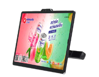 Layar Sandaran Kepala Taksi Android DHB 13,3 Inci, Kartu SIM 4G, GPS, Kamera, Sensor Tubuh, Layar Iklan Digital Taksi 1920x1080