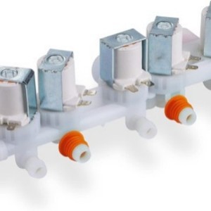 Válvula de entrada de agua Lg AjU73213301 Dc12V de plástico de fácil instalación para piezas de lavadora - Product Image 1