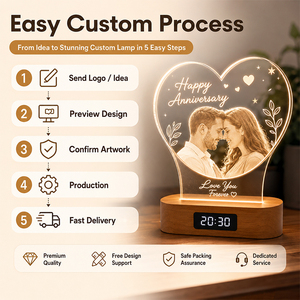 Lámpara LED Acrílica Personalizada de Lujo, Regalo Corporativo Personalizado, Recuerdo Promocional, Premio de Reconocimiento al Empleado, Decoración - Product Image 3