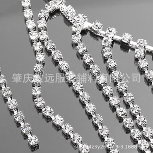 Accesorios de Joyería DIY, Cadena de Diamantes de Imitación, Collar Blanco, Decoración, Suministros para Manualidades - Product Image 5