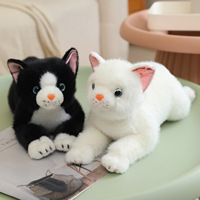Peluche chat persan couché mignon, taille personnalisée, jouet en peluche avec rembourrage en coton PP, 31-50 cm, compagnon apaisant pour enfants