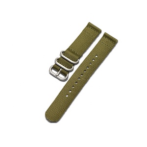 Militaire Camo Vert Bracelet En Nylon <span class=keywords><strong>Nato</strong></span> Noir Sangle 20 <span class=keywords><strong>22mm</strong></span> - Product Image 3