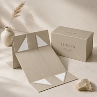 Caja de Regalo Premium Negra al por Mayor con Logotipo Personalizado, Caja de Embalaje Magnética de Cartón para Extensiones de Cabello, Paquete Grande de Lujo