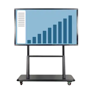 Tableau blanc connecté tactile, affichage LCD HD de 75 pouces, pour entreprise, panneau blanc, avec panneau d'affichage numérique interactif
