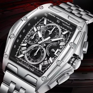 Mark Fairwhale FW-5080 <b>Watches</b> for Men Multifunctional Luminous Timing Hollow Waterproof Quartz <b>Watches</b> for Men <b>Watches</b> - Product Image 3